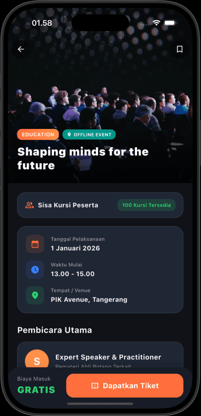 EventKu (Event Booking App) screenshot right