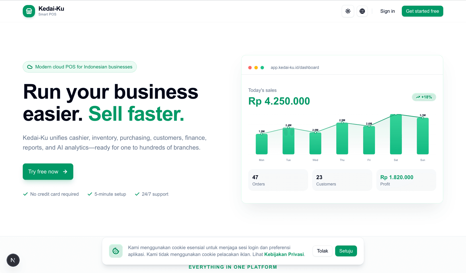 Kedai-Ku (Point of Sale & CRM)